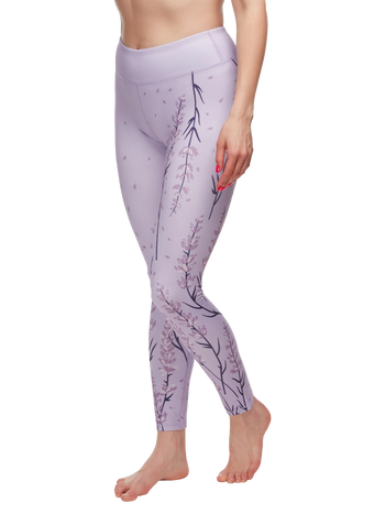 Leggings da palestra Buonumore Fiore di lavanda