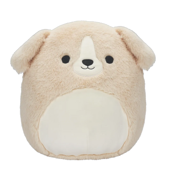 Squishmallows Fuzzamallows Stevon il cane fulvo, 30 cm