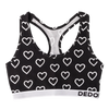 Bralette da donna Buonumore Cuori bianchi e neri