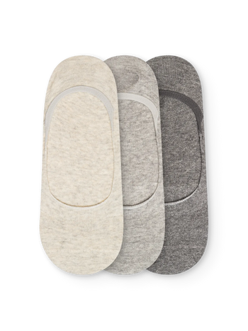 Confezione da 3 fantasmini classici grigio mélange