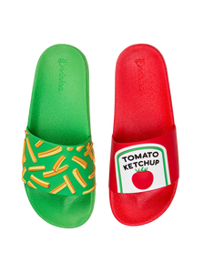 Ciabatte Buonumore per bambini Patatine fritte e ketchup