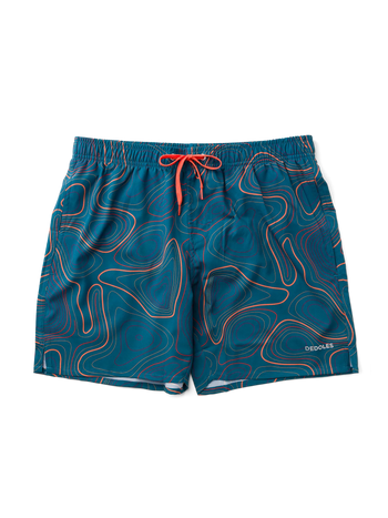 Pantaloncini da bagno Buonumore da uomo Curve di livello