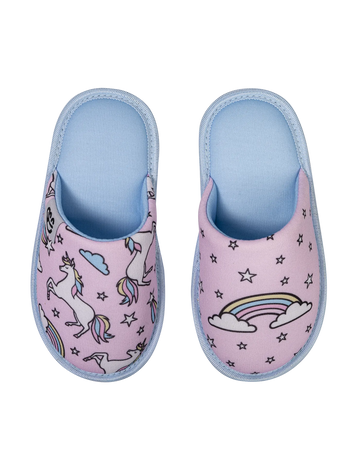 Pantofole da bambino Buonumore Unicorno arcobaleno