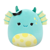 Squishmallows Dearest il mostro della palude blu tè con pancia maculata e forcina a forma di pipistrello, 20 cm