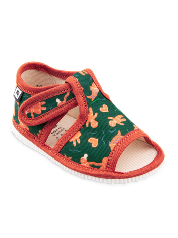 Pantofole con punta aperta Pan di zenzero