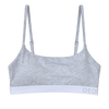 Bralette da donna in modal grigio chiaro mélange