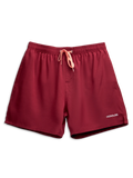 Pantaloncini da bagno da uomo rosso rabarbaro