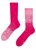 Calzini caldi rosa scuro e rosa chiaro