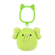Portachiavi Squishmallows Franky l'elefante verde lime, 9 cm