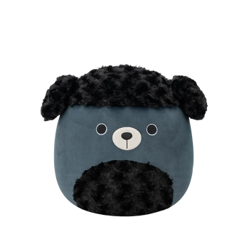 Squishmallows Jettward il barboncino nero con il pelo crespo, 30 cm