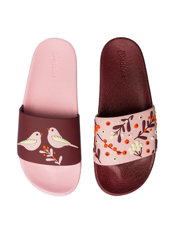 Ciabatte Buonumore Uccelli e bacche