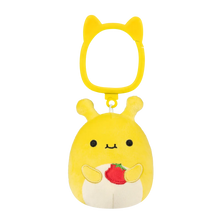 Portachiavi Squishmallows Zarina la lumaca giallo banana, 9 cm