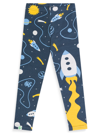 Leggings in cotone Buonumore per bambini Razzi nello spazio