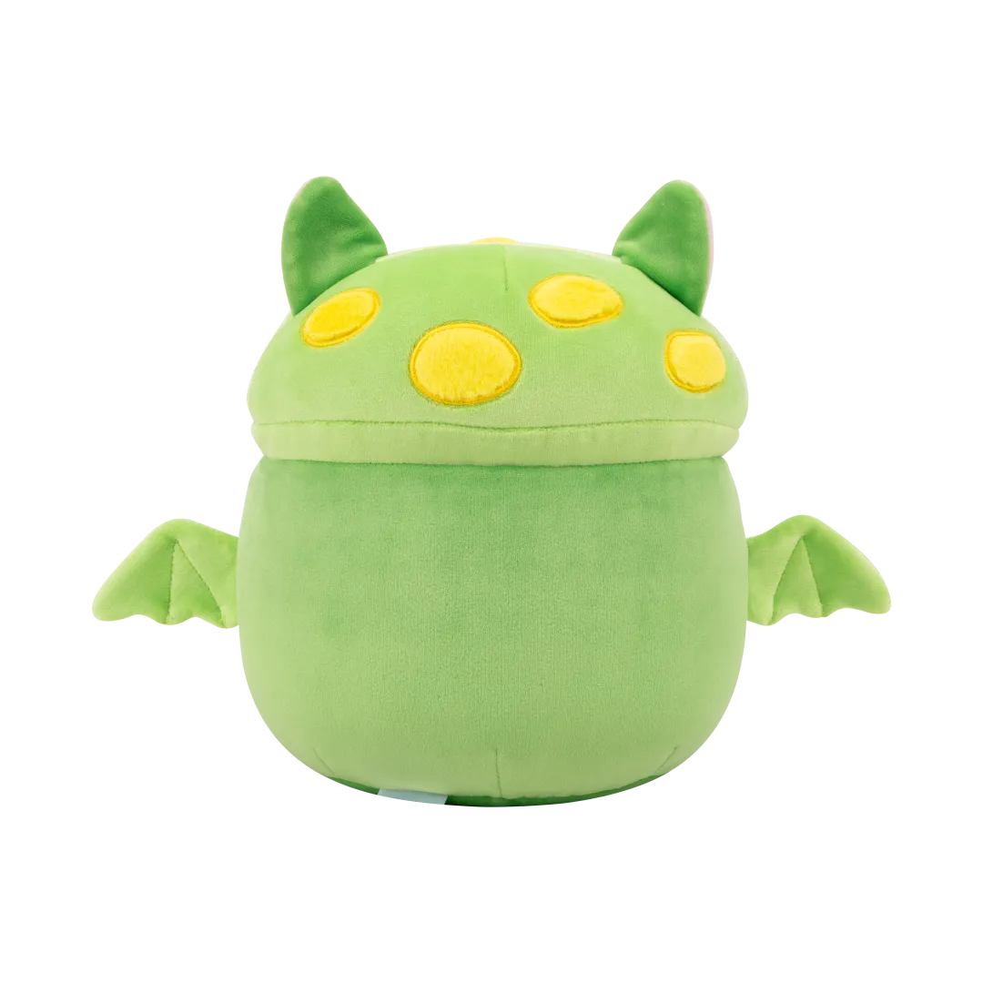 Earling Squishmallows Earling il pipistrello con funghetto verde fluo, 30 cm ...