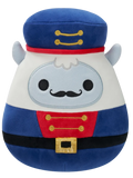 Squishmallows Yuri lo yeti bianco soldatino Schiaccianoci, 20 cm