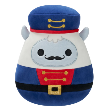 Squishmallows Yuri lo yeti bianco soldatino Schiaccianoci, 20 cm