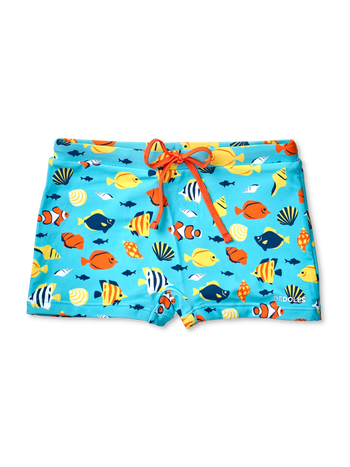 Pantaloncini da bagno elasticizzati Buonumore per bambini Mondo marino