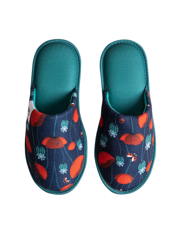 Pantofole Buonumore Coccinelle e fiori di papavero