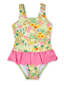 Costume da bagno Buonumore da bambina Prato fiorito