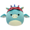 Squishmallows Tatiana il drago blu-verde con bandana, 20 cm
