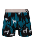 Boxer aderenti da uomo Buonumore Lupo e Luna