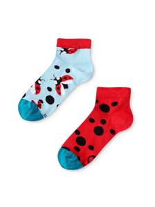 Calzini alla caviglia Buonumore per bambini Coccinella e pois