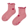 Calzini cutecore da bambina Cuori rossi