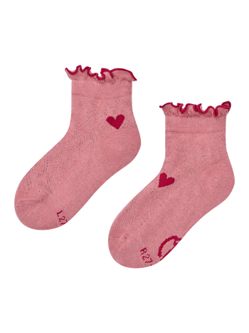 Calzini cutecore da bambina Cuori rossi