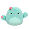 Squishmallows Graciela il cactus verde menta con fiori rosa, 20 cm