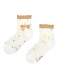 Calzini cutecore da bambina Orsacchiotto con fiocco