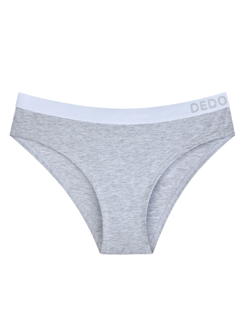 Slip da donna in modal grigio chiaro mélange