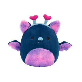 Squishmallows Milan la volpe volante gotica blu navy, 20 cm