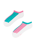 Calzini funzionali da sneaker Rosa e turchese