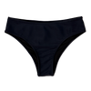 Slip bikini a vita media nero intenso