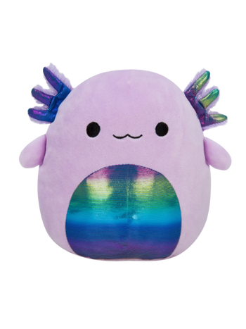 SQUISHMALLOWS Monica l’axolotl viola, dimensioni: 20 cm