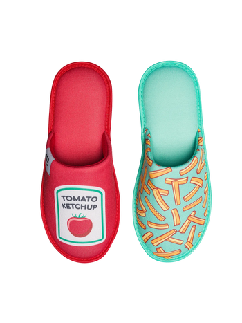 Pantofole Buonumore Patatine fritte e ketchup