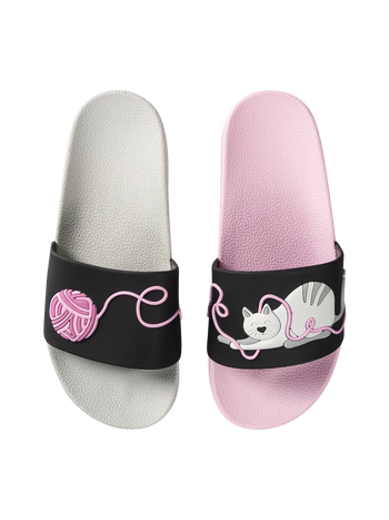 Ciabatte Buonumore per bambini Gatto e gomitolo