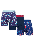 Confezione da 3 boxer aderenti da uomo Buonumore Acqua e aria
