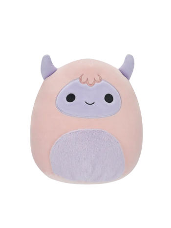 Squishmallows Ronalda lo yeti rosa e viola, 20 cm