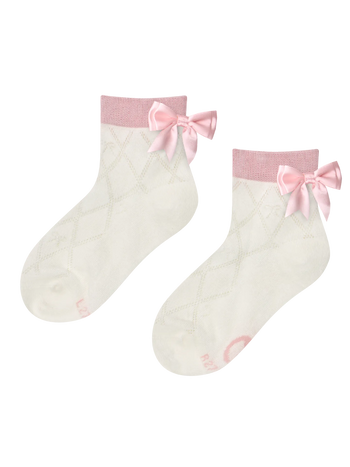 Calzini cutecore da bambina Fiocco rosa