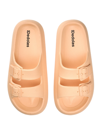 Sandali con plateau da donna Pesca chiaro
