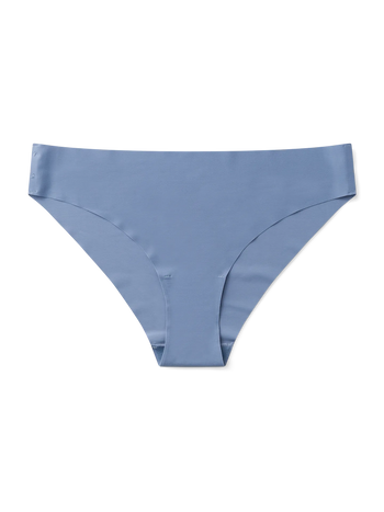 Slip senza cuciture da donna blu freddo