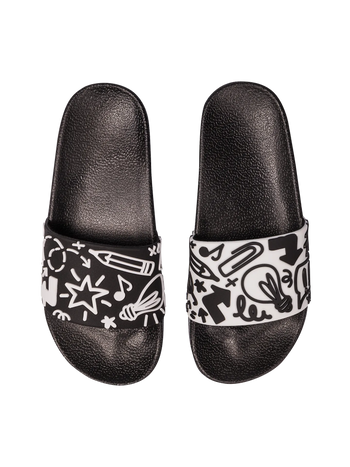 Ciabatte Buonumore per bambini, Scarabocchi