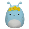 Squishmallows Natnat l’alieno blu pastello con coroncina di fiori, 40 cm