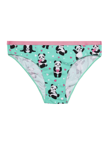Slip da donna Buonumore Panda e cuori