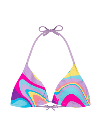 Top bikini Buonumore a triangolo Onde colorate
