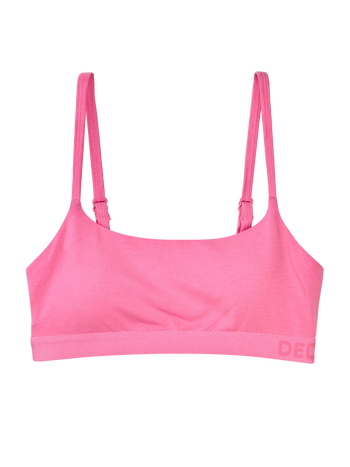 Bralette da donna in modal rosa begonia
