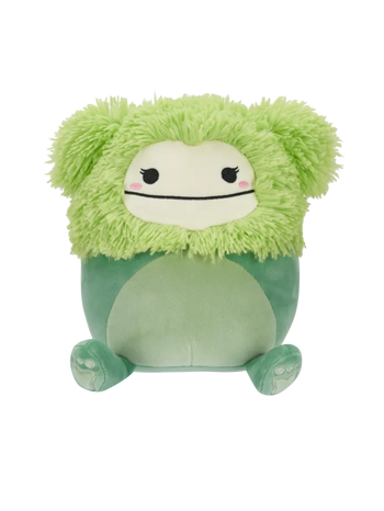 Squishmallows Bren il Bigfoot verde, 20 cm