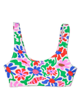 Top bikini sportivo Buonumore Fiori stravaganti