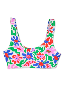 Top bikini sportivo Buonumore Fiori stravaganti